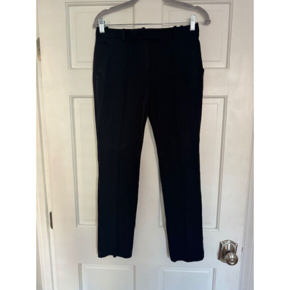 Tory Burch Slim Straight Flat Front pants, Navy, Size 0 - Picture 1 of 7